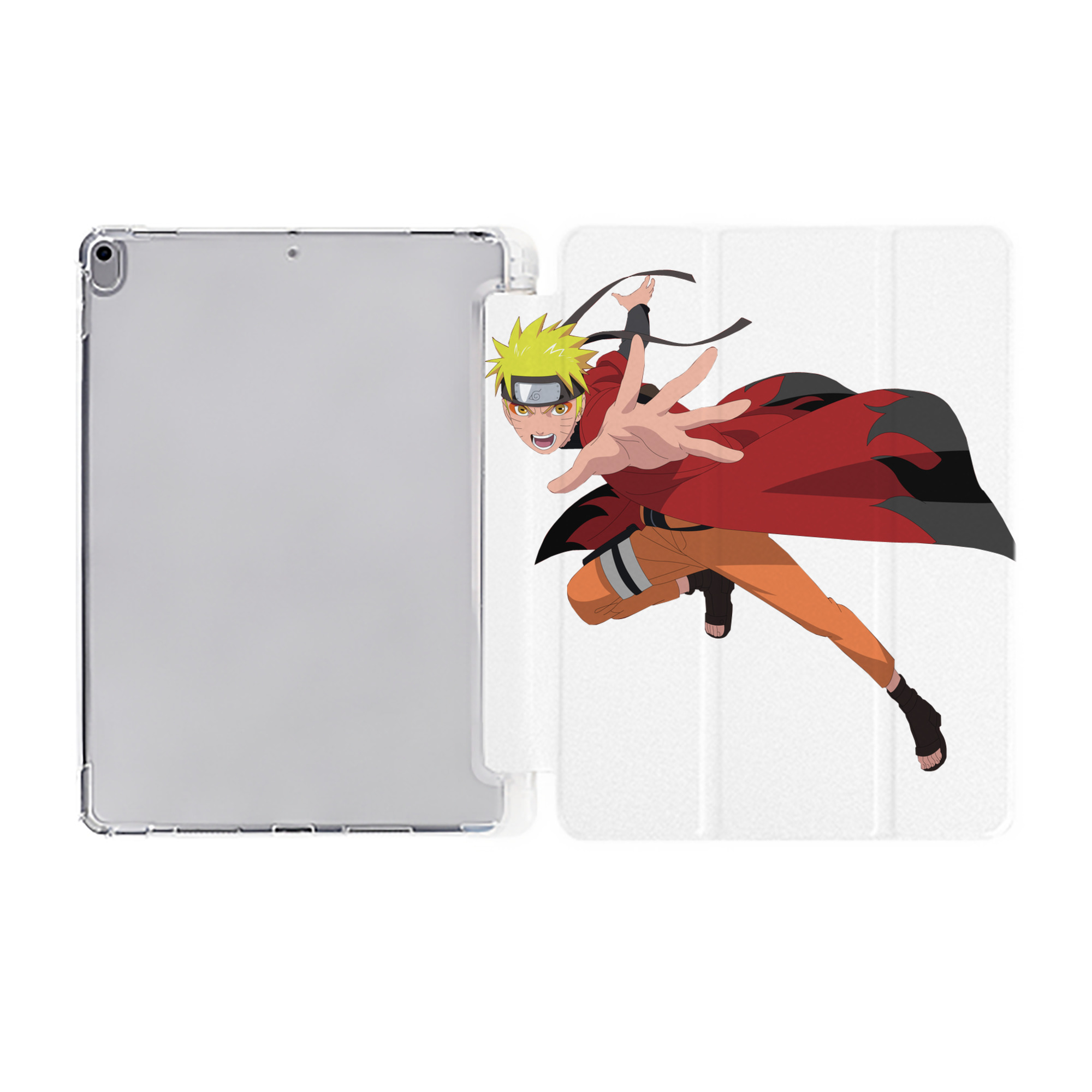 （画像用） NARUTO -ナルト- うずまき ナルト Uzumaki Naruto IPad ケース ペン収納付き 三つ折りスタンド PUレザー×シリコン 対応機種9.5/10.5/10.9インチ